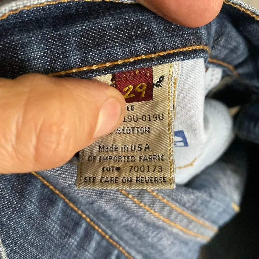 Vintage 7 For All Mankind Dojo Crop Capri Jeans Mid-Rise Y2K Size 29
